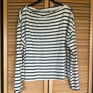 Doen top - black stripes